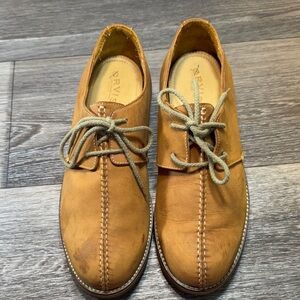 Orvis Tan Leather Men's Oxfords size 11.5 (s259)